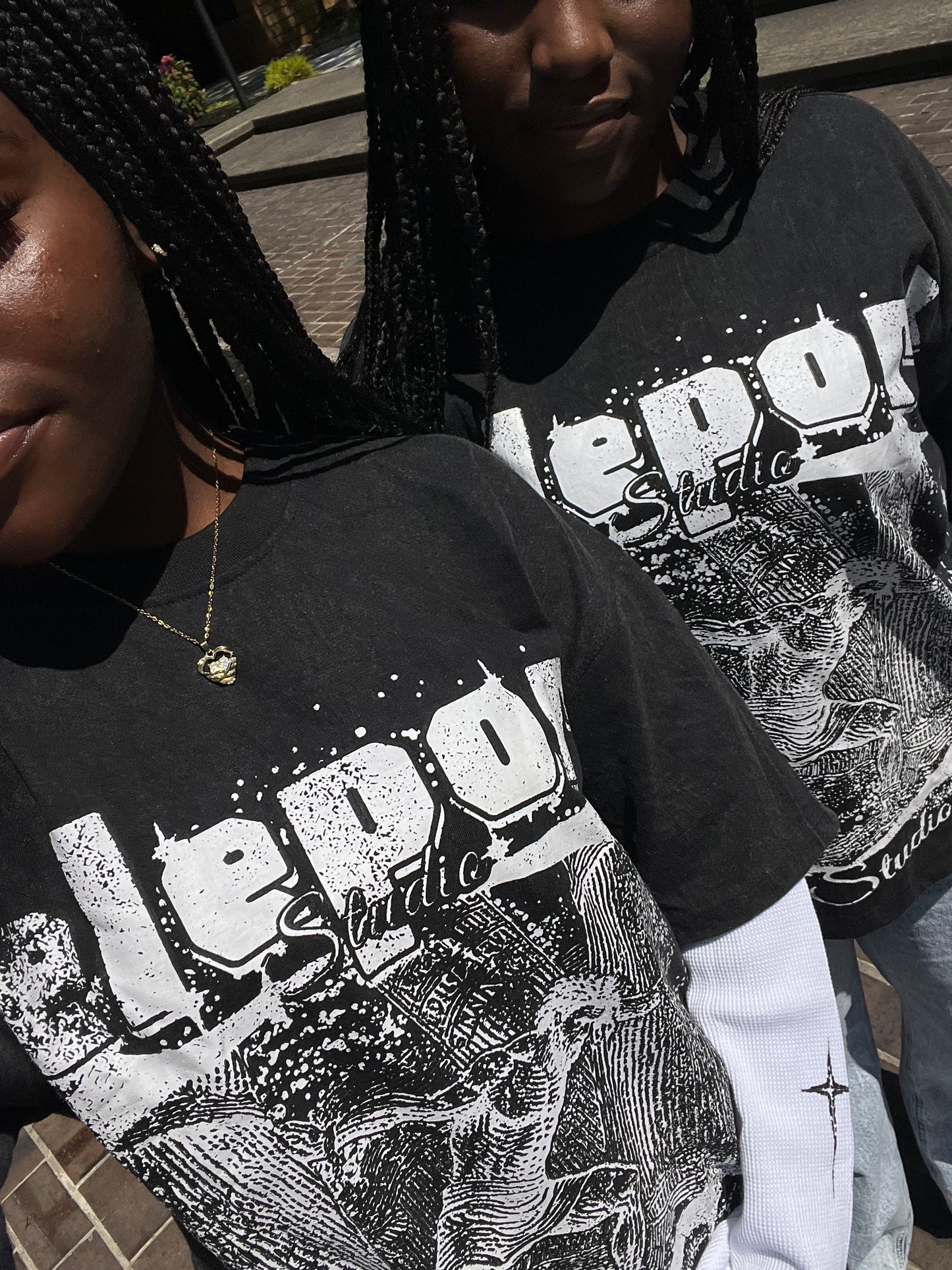 Boxy oversized double layer Tee|