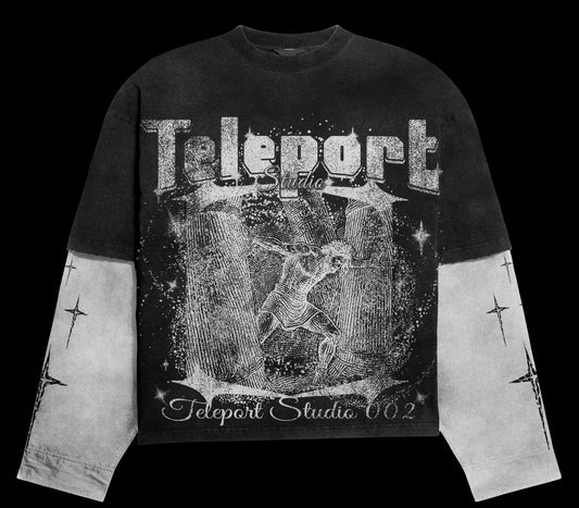 Boxy oversized double layer Tee|