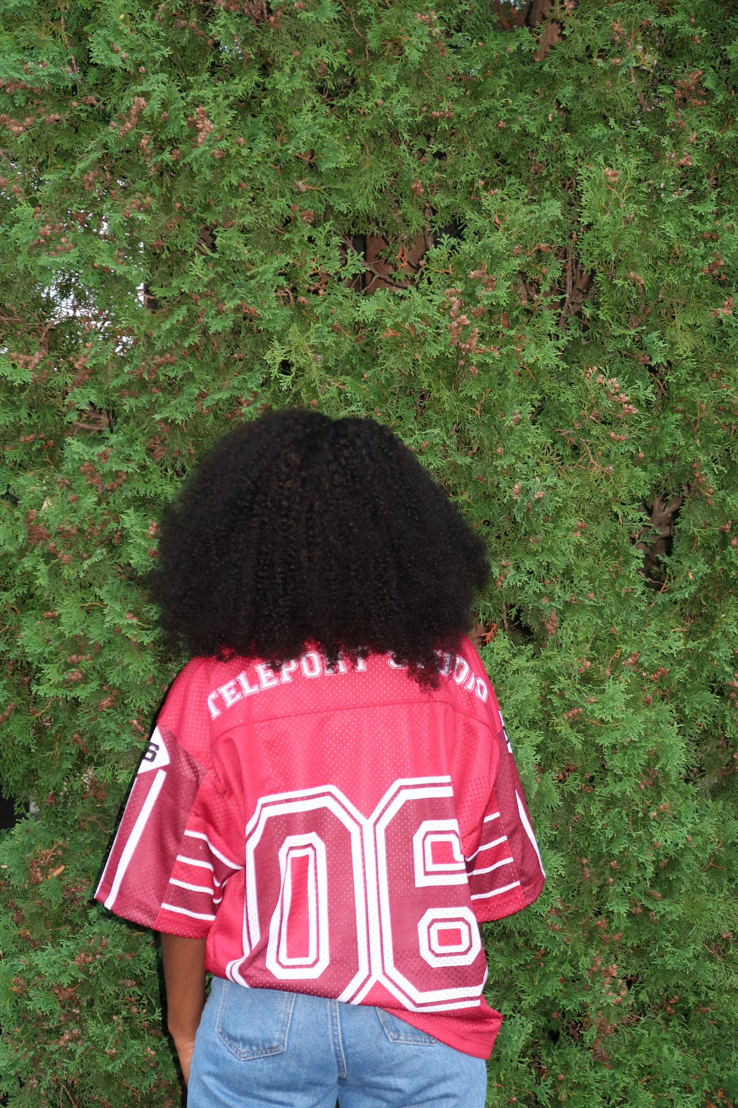 Oversized Drop Shoulder Mesh Jersey