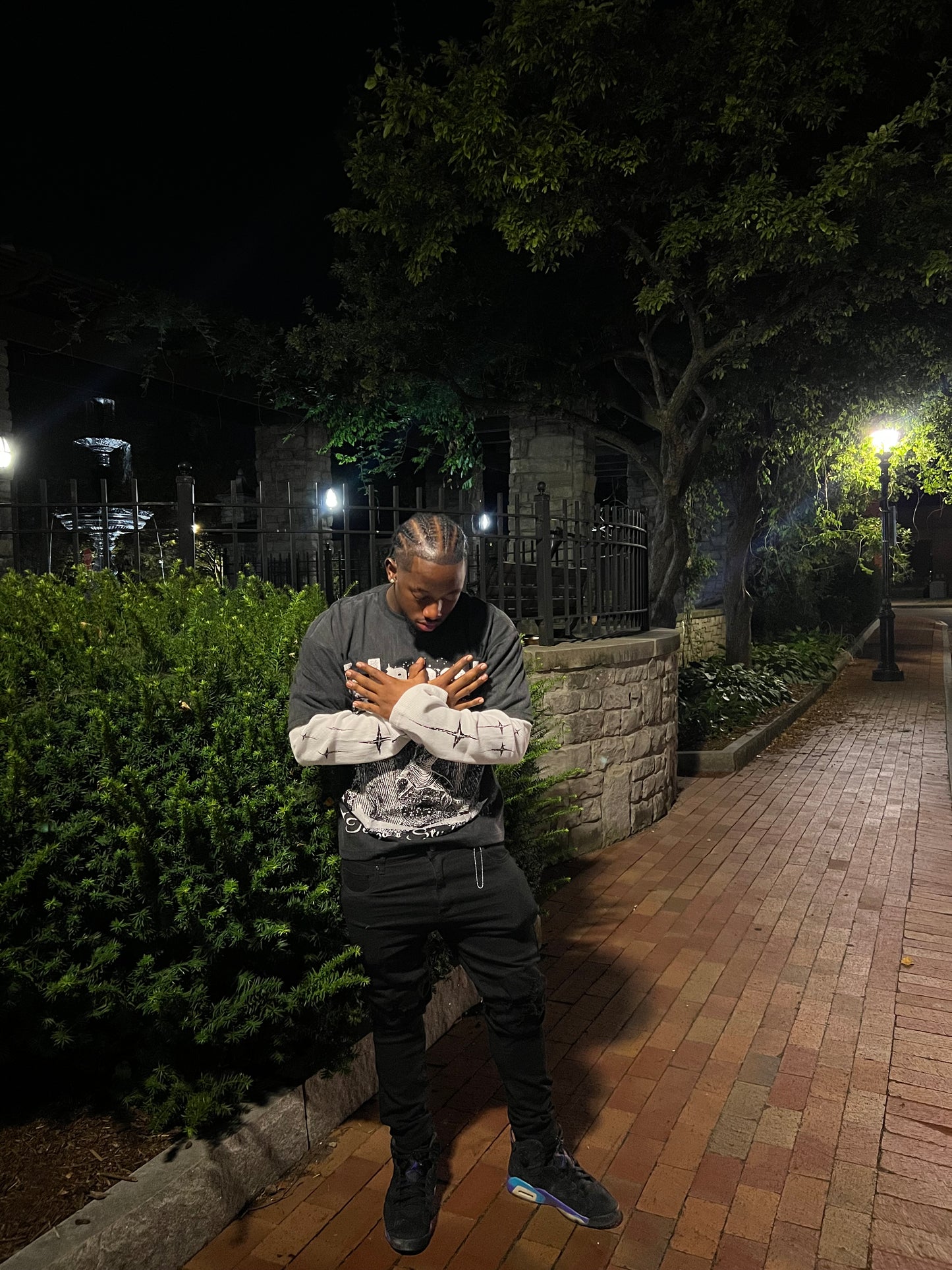 Boxy oversized double layer Tee|