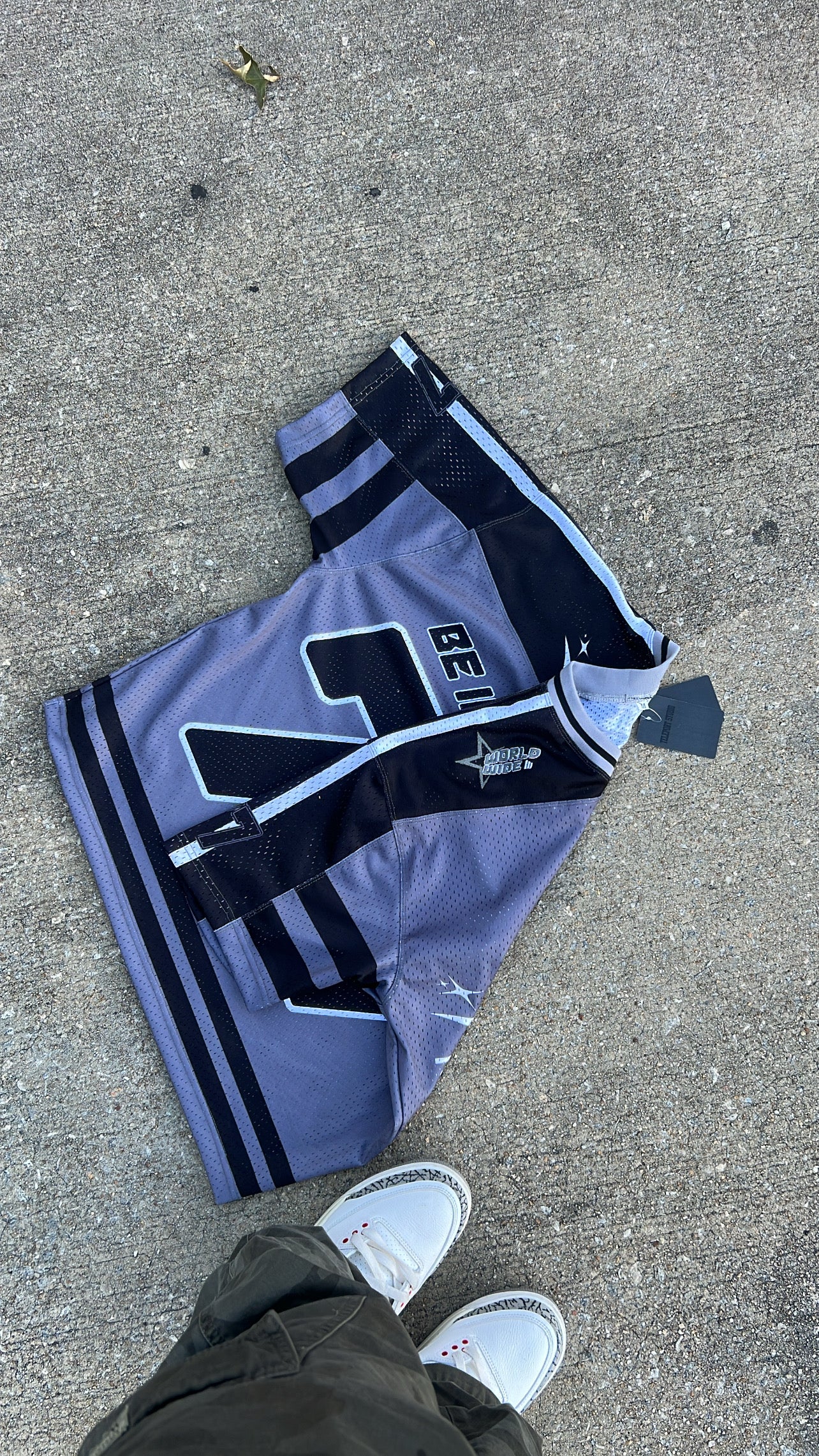 Oversized drop shoulder Mesh Jersey