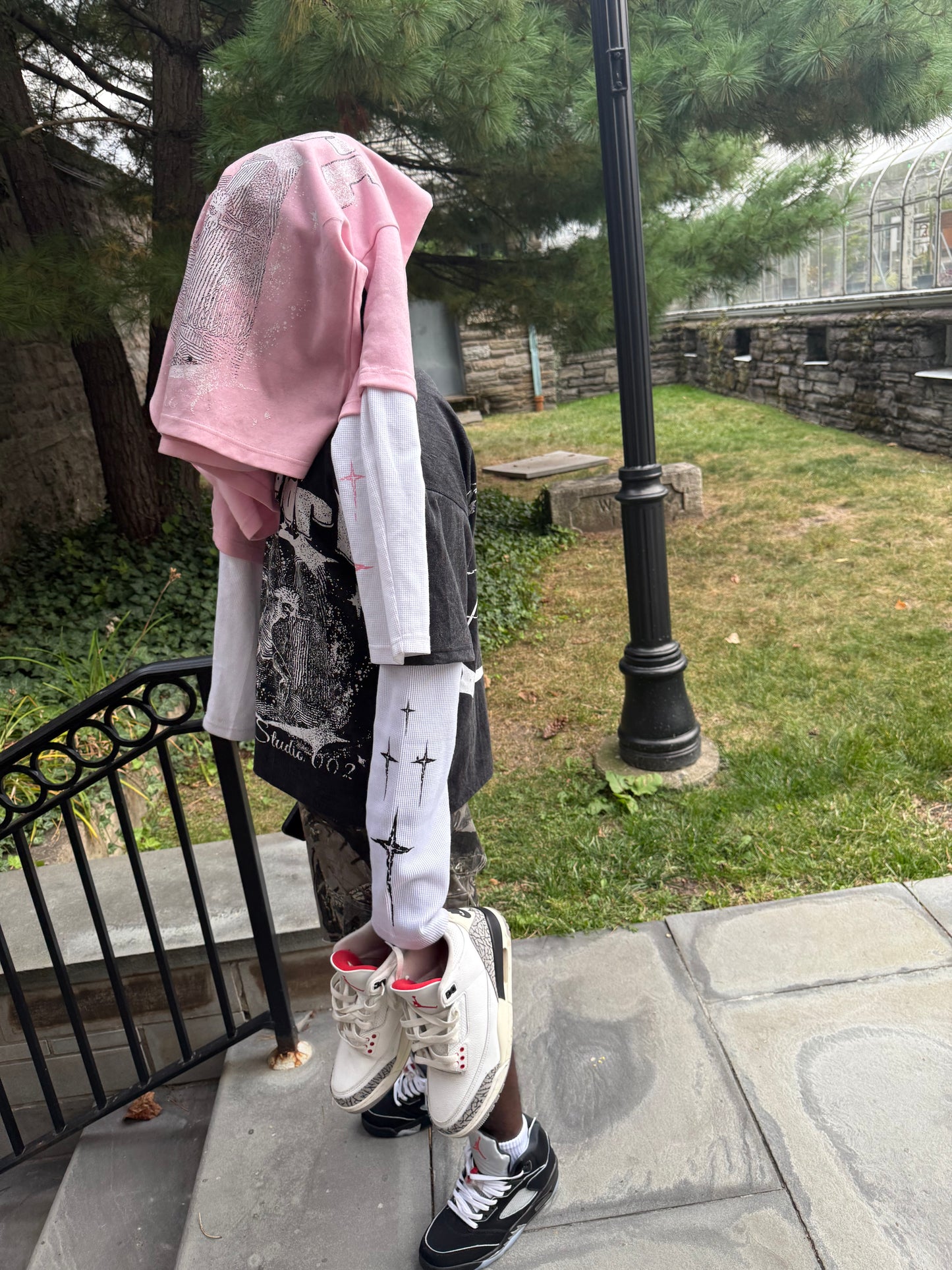 Boxy oversized double layer Tee|