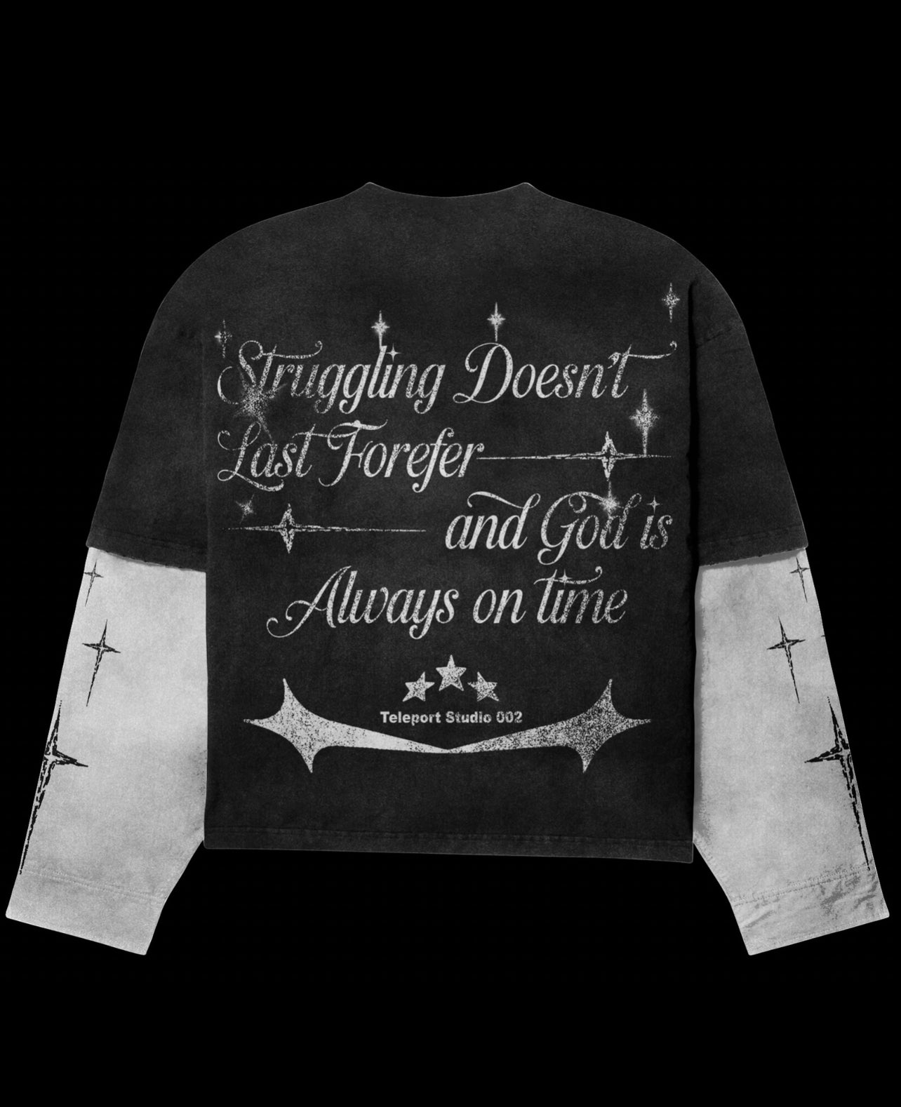 Boxy oversized double layer Tee|