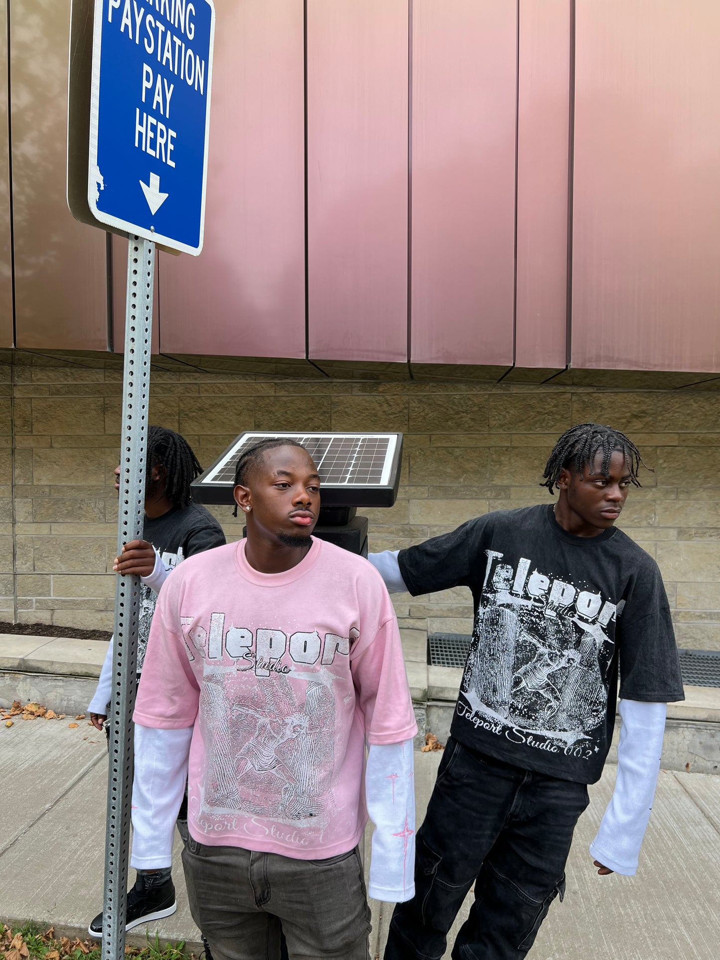 Boxy oversized double layer Tee|