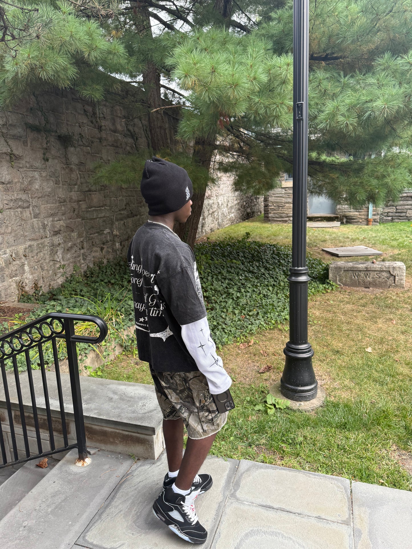 Boxy oversized double layer Tee|