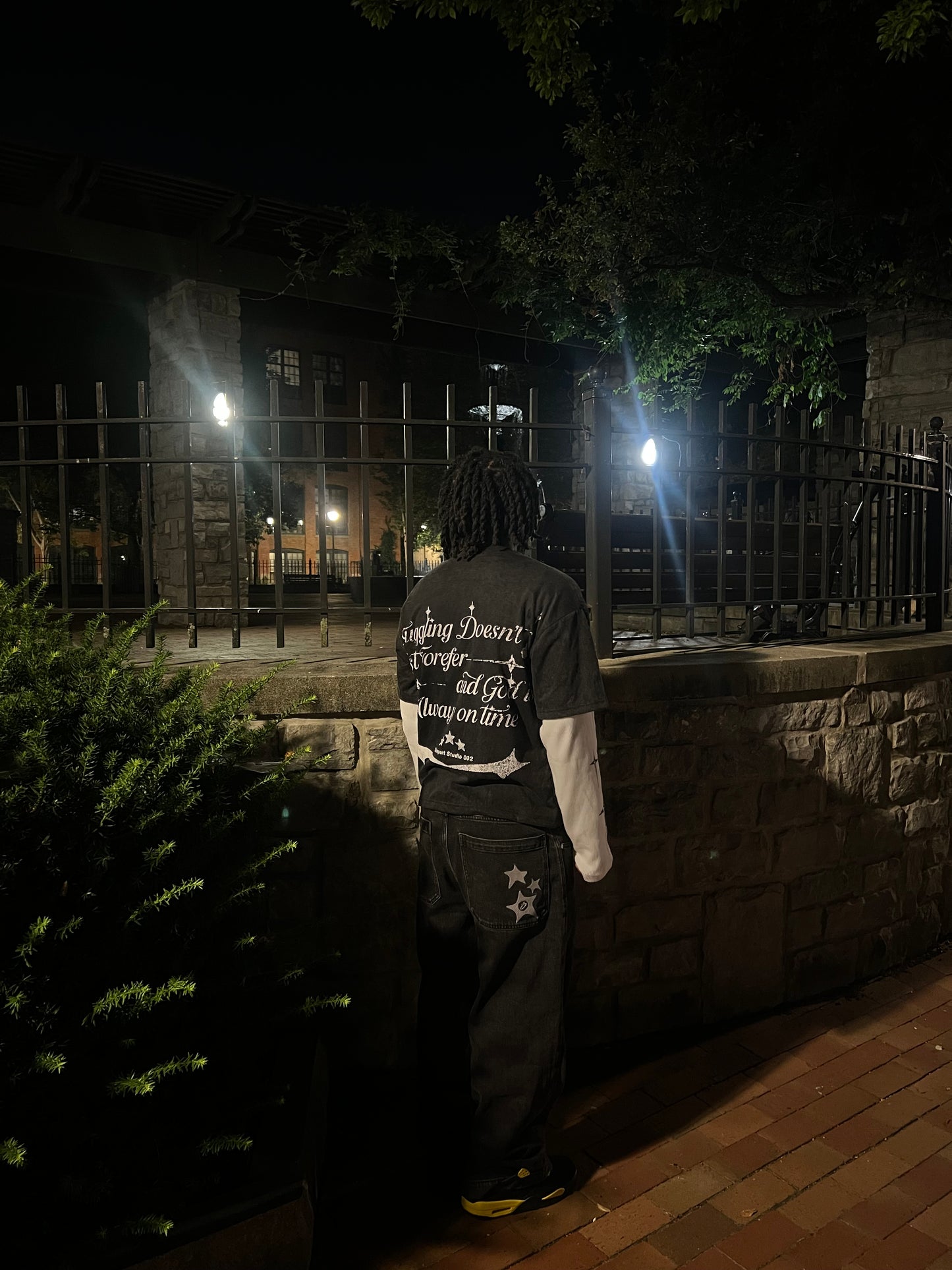 Boxy oversized double layer Tee|