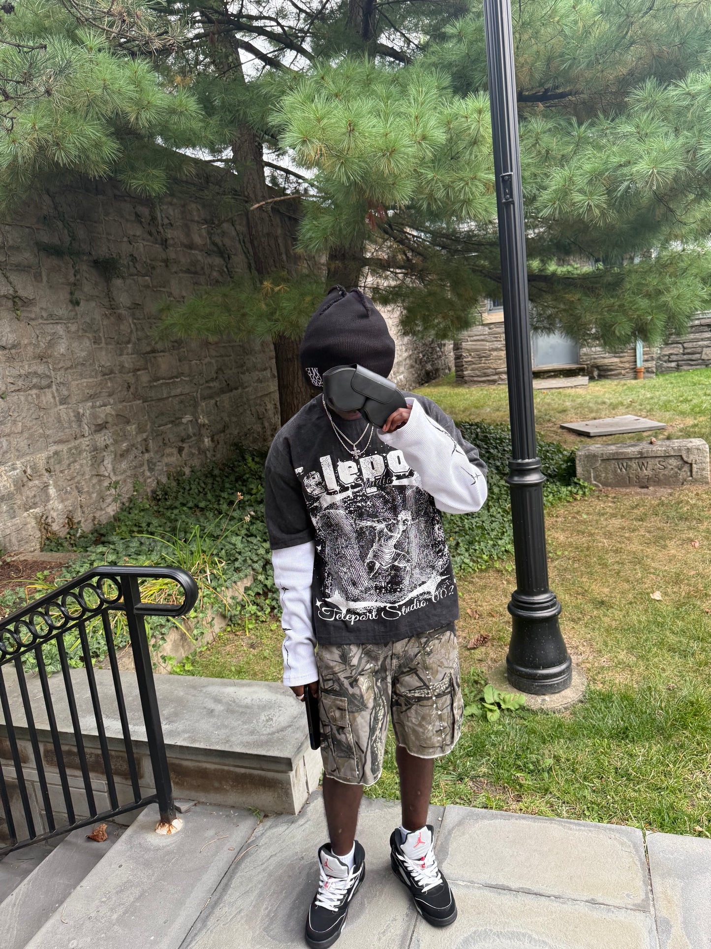 Boxy oversized double layer Tee|