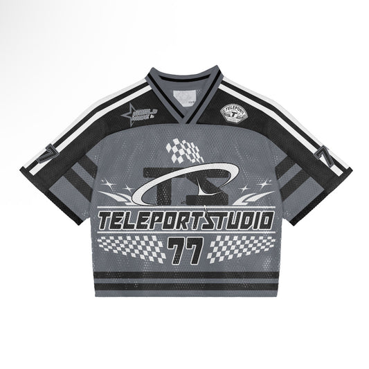 Oversized drop shoulder Mesh Jersey