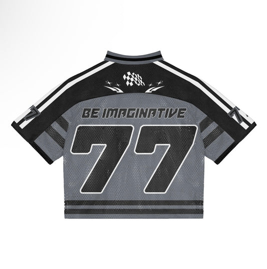 Oversized drop shoulder Mesh Jersey