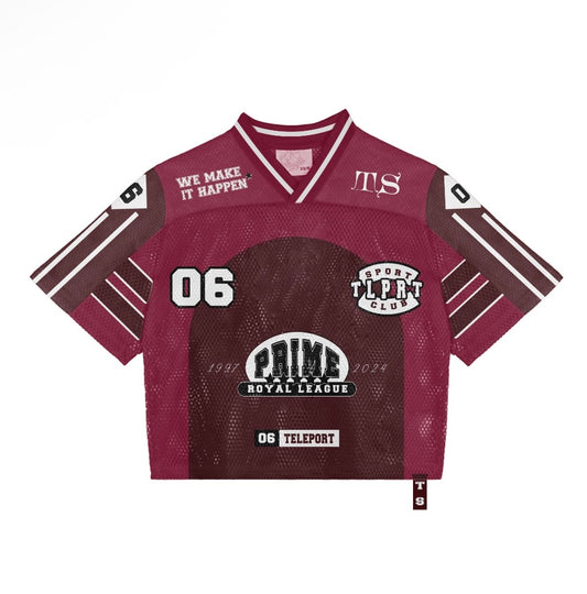 Oversized Drop Shoulder Mesh Jersey